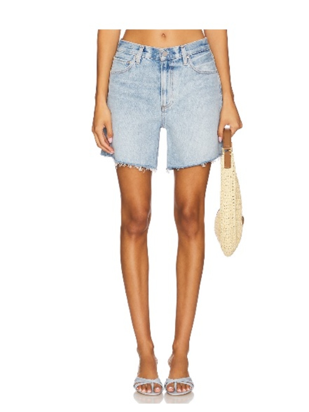 PAIGE Light Blue Denim Shorts - Archie Style